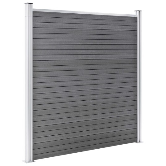 vidaXL Hagegjerde WPC 872x186 cm grå