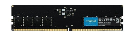 Crucial 16GB DDR5-5600 RAM med on-die ECC - Svart