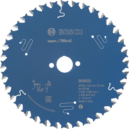 Bosch Expert for Wood Sirkelsagklinge 160x20x2.6 mm 36T, Garasjeinnredning & oppbevaring