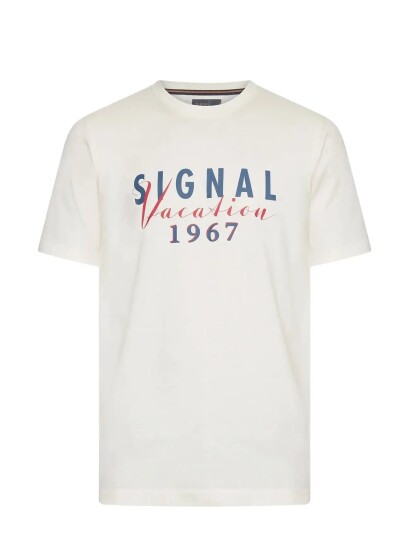 SIGNAL Finnsi Front Print Tee + CreaM