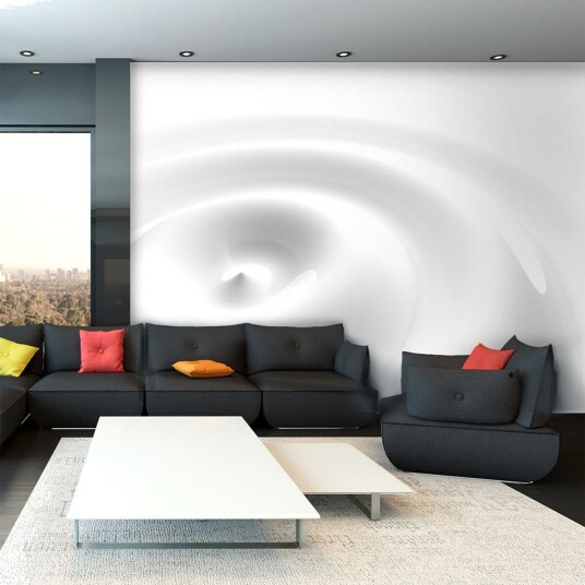 Fototapet White Swirl 100x70 - Artgeist sp. z o. o.
