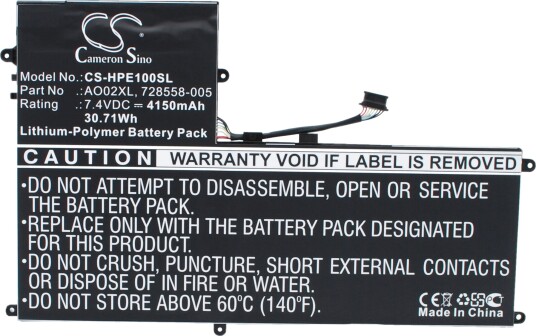 Batteri til HP ElitePad 1000 etc Batteri til HP ElitePad 1000 etc
