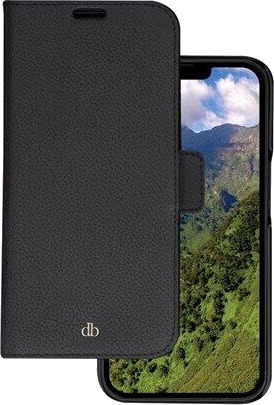 Dbramante1928 Lommeboketuier i Fullnarvet Lær for iPhone 14 Pro - Svart