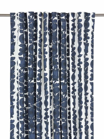 Svanefors Aster gardin 2-pack Blå 140 x 280 cm