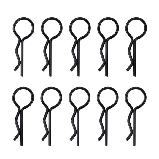 HobbyDetails Body Clips 35x13mm Black SCX6