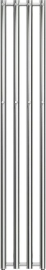 Nordhem Rosendal Håndkletørker 260x1620 mm, Strøm, Rustfritt Stål
