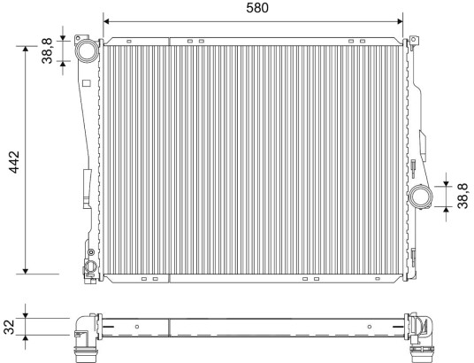 VALEO 701523 Radiator motorkjøling