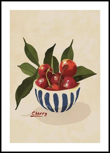 Cherry Delight Plakat / 30x40cm