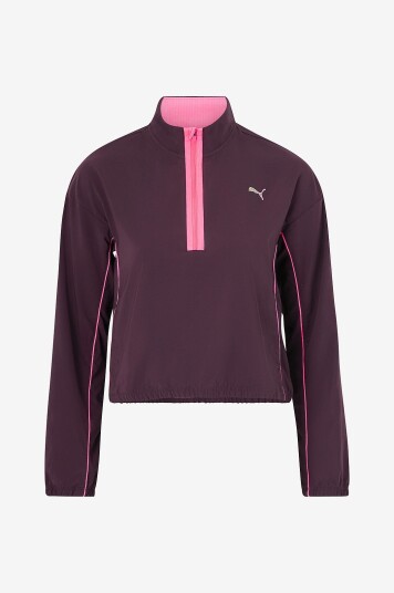 Puma - Løpejakke Run For Her Fashion Woven 1/2 Zip - Lilla