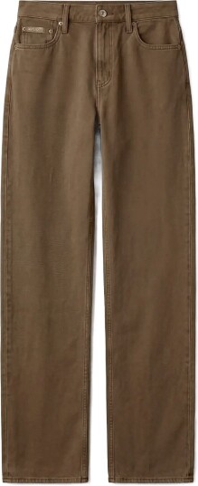 Calvin Klein Jeans 90S Straight Faded Olive Khaki green 26 x 33