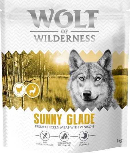 Wolf of Wilderness Adult Sunny Glade Kornfri Tørrfôr Hjort 4x1kg