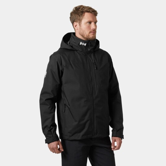 Helly Hansen Crew Mellomlags Seilerjakke Med Hette 2.0 Herre Svart L