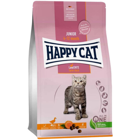 Happy Cat Junior Katt Fôr uten Korn And 1,3 kg