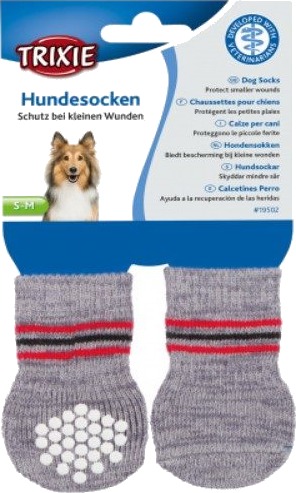 Trixie Potesokker for Hund L-XL 2pk - Komfortable og Anti-Skli Trixie Potesokker for Hund L-XL 2pk - Komfortable og Anti-Skli