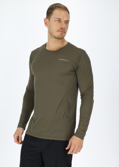 Swedemount Ultra Light Ls Tee Ii Olive 3xl Løpetrøyer