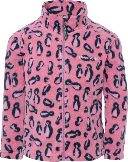Didriksons Monte Printed Kids" Full Zip   Pink   80