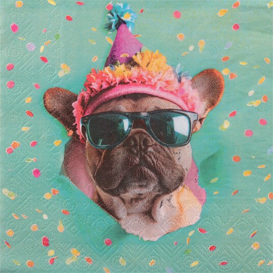 Servietter Party Hund 12 pakning Servietter Party Hund 12 pakning