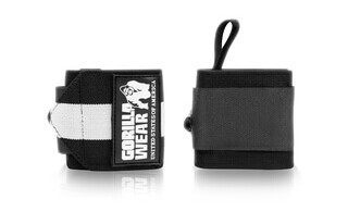 GW Wrist Wraps Ultra, black/white, Gorilla Wear GW Wrist Wraps Ultra, black/white, Gorilla Wear