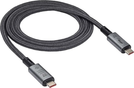 Akyga Ak-Usb-45 1 M Usb C Usb C Usb4 Gen 3X2 Sort
