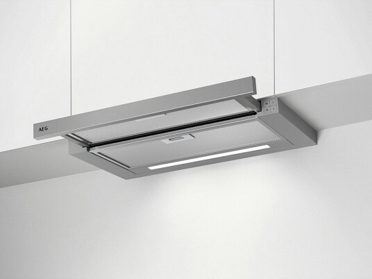 AEG DPE5650M Uttrekkbar Kjøkkenventilator 60 cm med LED-belysning Grå