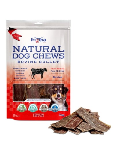 Frigera Natural Dog Chews Bovine Gullet 500 G (402285851798)