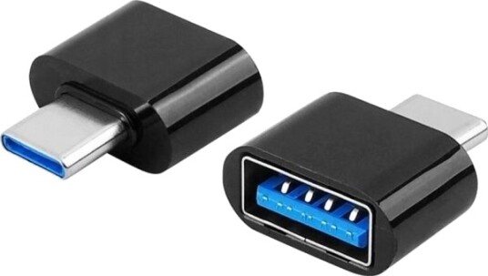 Usb-Adapter Lamex Usb-A Til Usb-C Svart Lxotg18