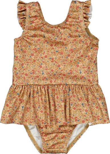 Wheat Swimsuit Diddi Small Porcelain Flowers (92 / 2 år)
