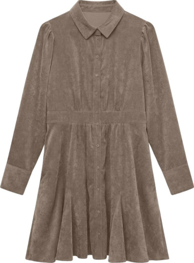Vero Moda Aware Ane Long Sleeve V Neck Short Dress Grå S