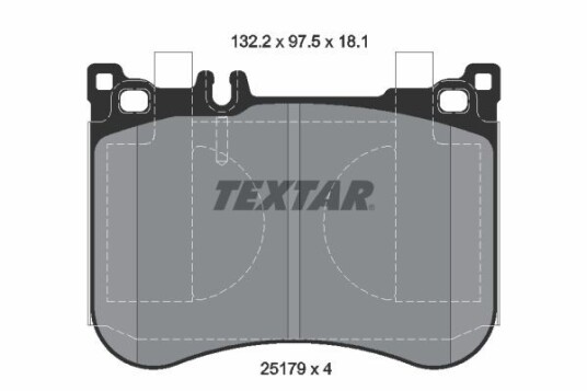 Bremseklosser TEXTAR 2517901