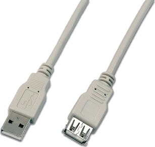 Wirewin Usb A-A Han/Hun 0,30 M Usb 2.0 Grå Usb A-A Mf 0.3 Gr