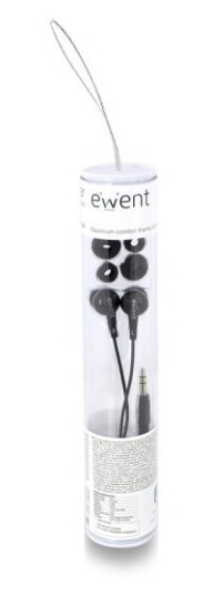 Ewent Ew3584, Koblet Med Ledninger (Ikke Trådløs), 20 - 20000 Hz, Musikk, Hodetelefoner, Sort