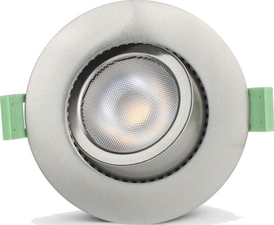 Llitt Ellen Infälld downlight Dim-to-Warm 520lm IP65 3-pack Borstad stål