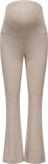 Only Maternity Olmlola Flared Rib Pant Jrs MOCHA MERINGUE XL