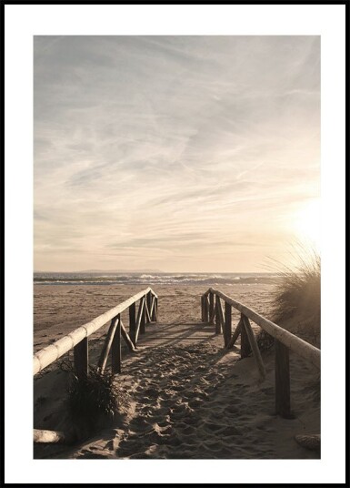 Wooden Pathway to the Ocean Plakat Plakat / 100x150cm