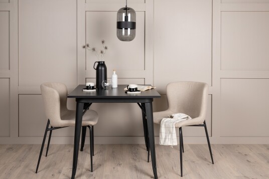 Venture Home Tempe Matgruppe 80 cm Rektangulær med 2 Modesto stoler Beige