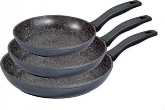 Stoneline | 6882 | Pan Set Of 3 | Frying | Diameter 16/20/24 Cm | Suitable For Induction Hob | Fixed Handle | Grey Stoneline | 6882 | Pan Set Of 3 | Frying | Diameter 16/20/24 Cm | Suitable For Induction Hob | Fixed Handle | Grey