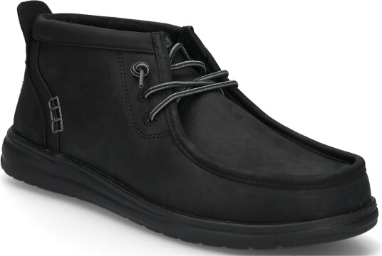 Hey Dude Wally Mid Gripr Leather Black 43