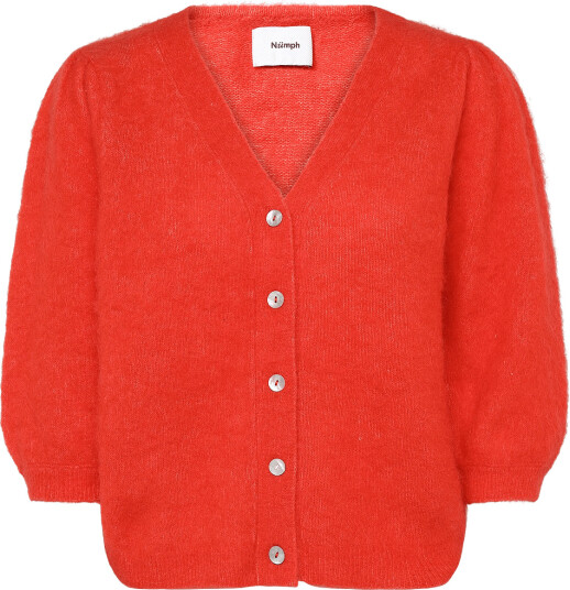 Nümph Nusuri Brushed Ss Cardigan - Red - M