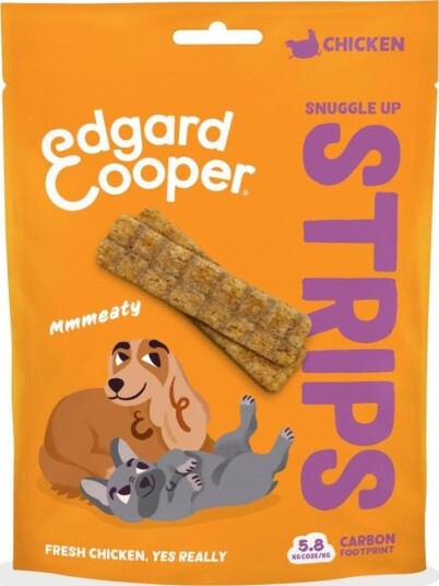 Edgard Cooper Strips Hund Tygger Chicken 75 g Edgard Cooper Strips Hund Tygger Chicken 75 g