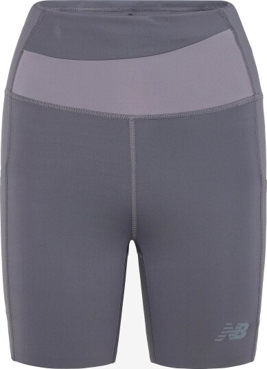 New Balance Nb Sleek Storage Race Short 6" NEPTUNE GREY L
