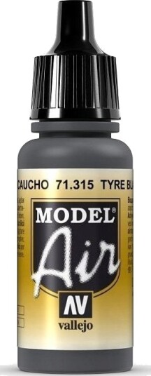 Vallejo Vallejo: 71.315 - Model Air - Tyre Black (17 Ml)