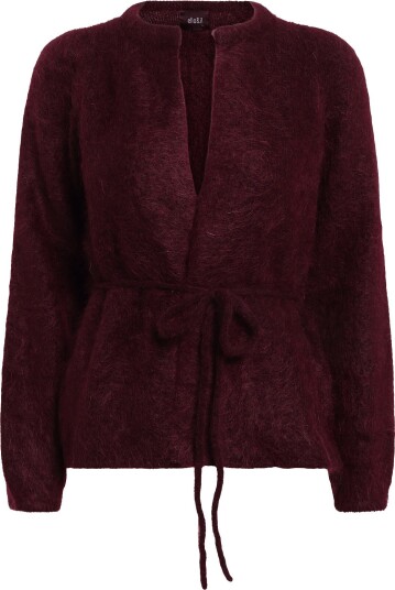 ella&il Fredrikke Chunky Cardigan OXBLOOD XS