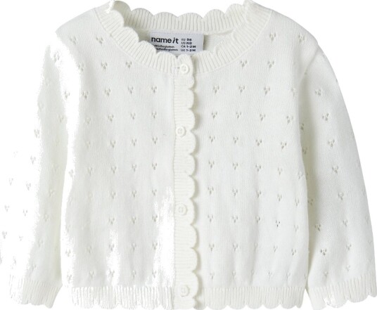 Name It Cardigan Strikk NbfNalani Cloud Danser Name It 74 Cardigan Hvit