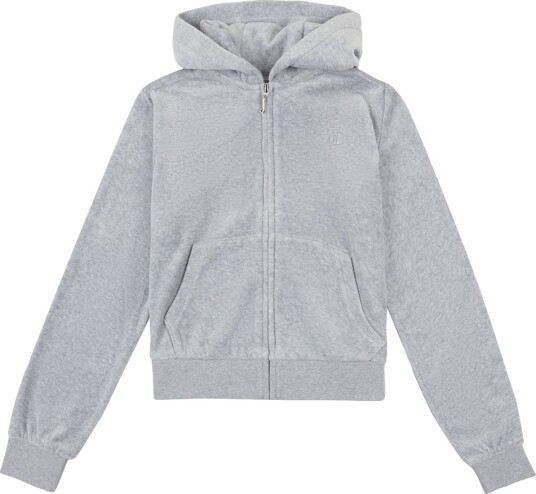 Juicy Couture Cardigan Velur - Heather Grey - Juicy Couture - 3-4 år (98-104) - Cardigan - Grå
