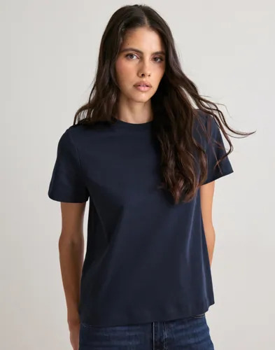 Vero Moda Blå Vmnaima Ss O Neck T Shirt Vma Noos