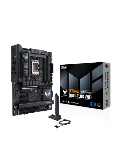 ASUS TUF GAMING Z890-PLUS Hovedkort med WiFi 7 og DDR5
