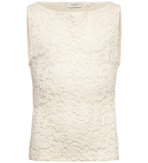 Rosemunde Kids Rkdelicia Lace Sl Boatneck Top   Cream   164