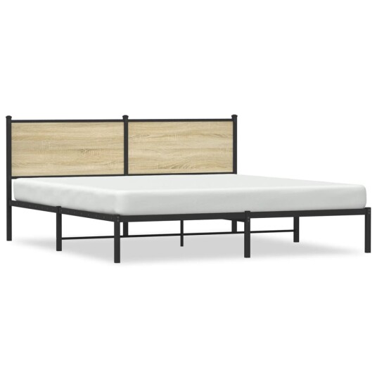  Sengeramme i metall uten madrass sonoma eik 160x200 cm 8721102953064