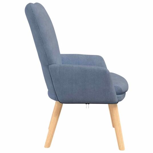 Avslappende stol Blå 63 x 67 x 94 cm stoff Avslappende stol Blå 63 x 67 x 94 cm stoff