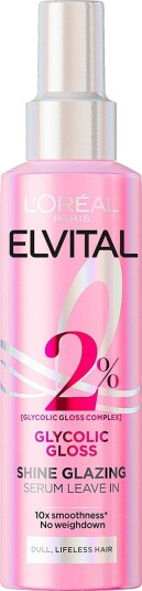 L'Oréal Paris Elvital Glycolic Gloss Leave-In Spray 150 Ml Rosa L'Oréal Paris Elvital Glycolic Gloss Leave-In Spray 150 Ml Rosa